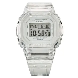 【CASIO 卡西歐】BABY-G 簡約纖薄方形電子腕錶 母親節 禮物(BGD-565S-7)