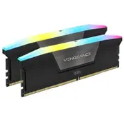 Corsair Vengeance RGB 64GB (2x32GB) DDR5 UDIMM 6400MHz C40 1.35V Desktop Gaming Memory Black