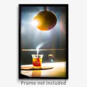 Pixel Art Poster - Pure Tea (8 Bit Psychedelic Trippy Weird Video Game Print)