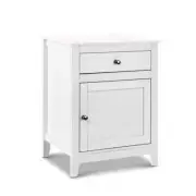 NNEDSZ Bedside Tables Big Storage Drawers Cabinet Nightstand Lamp Chest White