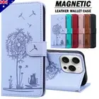Flip Leather Wallet Case Cover For iPhone 16 16e 15 14 13 12 11 Pro Max X 8 Plus