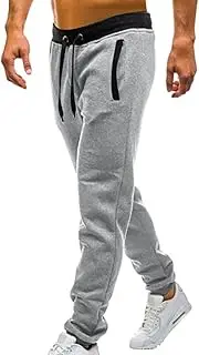 [Generic] Men's Sweatpants Casual Drawstring Elastic Waist Joggers Fashion Tapered Gym Running Workout Pants with Pockets