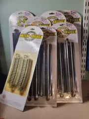 LOT OF 24 BACHMANN EZ 9" TRACK HO SCALE NICKEL SILVER 44411 + 4 CURVED 44531 NEW