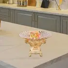 Fruit Basket Plate Dessert Cake Stand Cupcake Bread Organizer Pedestal Bowl
