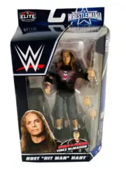 Mattel WWE Elite Bret Hart Wrestlemania 38 Wrestling 6” Action Figure WWF WCW