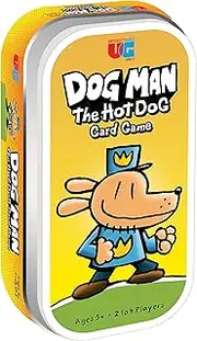University Games The Hot Dog Card Game for Ages 5 and Up, 2 to 4 Players Based on The Dog Man Books by Dav Pilkey (07011), Yellow