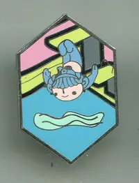 在飛比找Yahoo!奇摩拍賣優惠-2008年北京奧運會紀念徽章--  福娃 貝貝 跳水