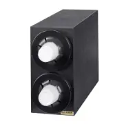 San Jamar Carlisle C2952BK Sentry® Dimension Double Cup Dispenser