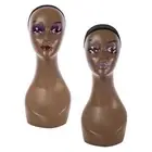 Bald Manikin Head Smooth Wig Stand for Beauty Accessories Necklaces Salon