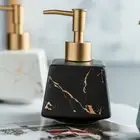 1pcs Nordic Lotion Bottle Ceramics Marbling Soap Dispenser Sanitizer Holder Home