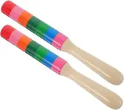 1 Pairs Colorful Sound Stick Wood Percussion Instrument Stick Percussion Instrument Accessories Rhythm Sticks Wood Stick Wooden Music Child Teaching