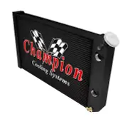 AL 3 Row DP Black Finish Radiator,1.5,1.5 for 1984-1990 Chevrolet S10 Small LS (for: Chevrolet)