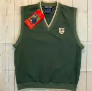 Sunderland Of Scotland Vest Small Green Baltusrol Golfing Mens PGA USA VTG