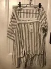 Target Linen Top and Skirt Set Black And White new