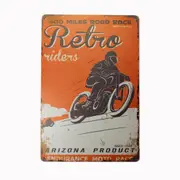 2x Tin Sign Retro Arizona Product Sprint Drink Bar Whisky Rustic Look