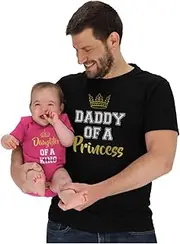 [Tstars] Father & Daughter Matching Set Dad & Baby Girl Bodysuit & Men's Shirt