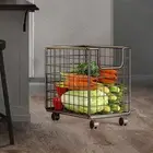 Kitchen Storage Cart Laundry Basket Pantry Rack for Dining Room Living Room