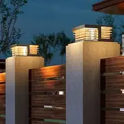 Modern Metal Acrylic LED Outdoor Wall Lights, Warm White, 110-120V/220-240V, Waterproof Design