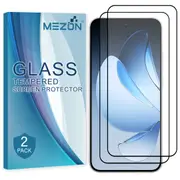 [2 Pack] Full Coverage OPPO Reno13 5G Tempered Glass Crystal Clear Premium 9H HD Screen Protector by MEZON (OPPO Reno13 5G, 9H Full)
