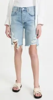 NWT Citizens of Humanity Ambrosio Short in Artemis Size 27 Cut Off Sz 4 Distress