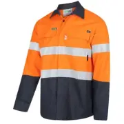 FLAREX RipStop PPE1 Flame Resistant Inherent 155gsm Lightweight Taped Orange ...