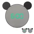 Mirror Alarm Clock 2Level Brightness Adjust Ear Type LED Mirror Digital Clock XX