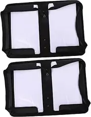 MERRYHAPY 2pcs Capacity CD Zipper Case Portable Disc Storage Bag with Sleek Design Zipper Closure for Organizing DVDs and Protecting Disks from Scratches and Corruption