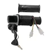 36V LCD Twist Throttle Grip ON/OFF Key for Electric ATV Quad Bikes Go kart Buggy