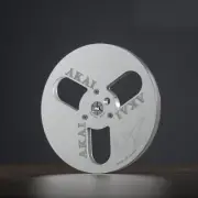 A NEW PRO 7" AKAI Silver Aluminum Take Up Reel Empty For 1/4" Tape Recorders