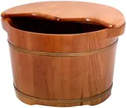 Wood Foot Bath Bucket Large Foot Bath Basin, Foot Tub for Soaking Feet, Thickened Material Foot Bucket, Relax Foot Spa. Super Easy to use Interesting