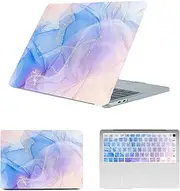 HLAAJJX Case Cover for 2020-2016 MacBook Pro 13 inch M1 Touch Bar/Touch ID A2338 A2289 A2251 A2159 A1989 A1708 A1706, Laptop Case & Keyboard Cover Skin for MacBook Pro 13,Marble