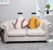ComfyLuxe Baseball/Softball Pattern Cushion Cover