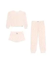 Splendid Girls' Brushed Jersey Top, Shorts & Pants Pajamas Set - Big Kid