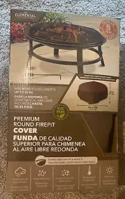 Elemental FIRE PIT COVER FirePit Round Outdoor Covers Premium covers up to 38"