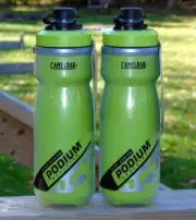 Genuine Camelbak Podium Dirt Series Chill Water Bottle *2-Pack*, Lime, 21oz, New