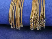 5PCS Jewelry Fox tail Necklace 18K Gold Filled Necklace Chains For Pendants