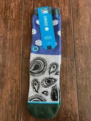 Stance Kids Ankle Biters Crew Socks Paisley Design Size S/M (2-5.5)