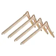 Metal Purse Frames, 5.7" 4Pcs Kiss Lock Clasp Frame for Coin Bags DIY, Gold