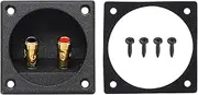 uxcell 2 Inch Speaker Box Terminal Cup, 2-Way Subwoofer Plug Connector Double Binding Posts Spring Loaded Jack for Car Stereo Speaker Wire Sub Box