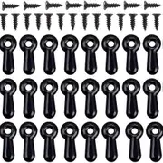 Picture Frame Turn Button Fasteners Set - 100 Pcs - Photo Frame Hardware Clips black