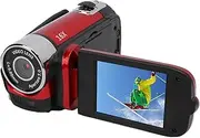 Video Camera Camcorder, 16MP 1080P Digital Camera with 2.4 Inch Flip Screen, 16X Digital Zoom Anti Shake Vlogging Camera Recorder, Fill Light, Loop Recording Camera (Red)