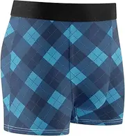 [FRODOTGV] Dark Blue Checkerboards Mens Boxer Brief Shorts Athletic Underwear for Men Cooling Boxer Para Hombre