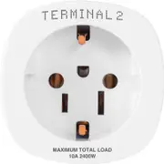 Terminal 2 Inbound Travel Adaptor EU/US (AU)