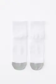 [Body] Body - Performance Mid Crew Running Sock - Grey marle OS GREY MARLE