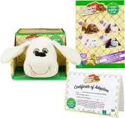 Pound Puppies , White / Hungry Puppy Plush , Puppy Toy, Soft Toy Dog for Childre