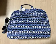 NWT Vera Bradley Penguins Intarcia Blue Grand Traveler bag.