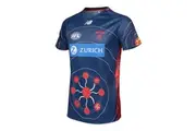 Melbourne Demons NEW BALANCE Mens Indigenous Run out Tee | Red/Blue [Size: XL]