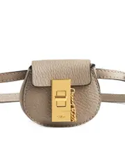 Chloé Mini Drew Wristlet in Cement Pink