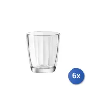 6x Glasses Dof Glass Clear Pulsar Cl39, Bormioli