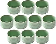 Set of 10 Vidro Ash Glaze Tubular Rice Bowl (Small) [4.1 x 3.0 inches (105 x 76 mm)] | Hitsu, Rice Table